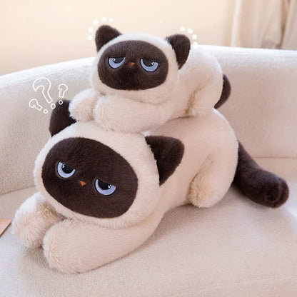 Cute Siamese Kitten Soft Plush Toy