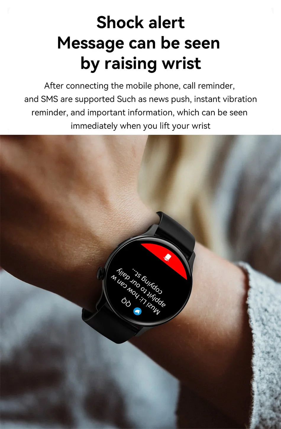Luxury Gold Ladies Smartwatch with Fitness Tracker