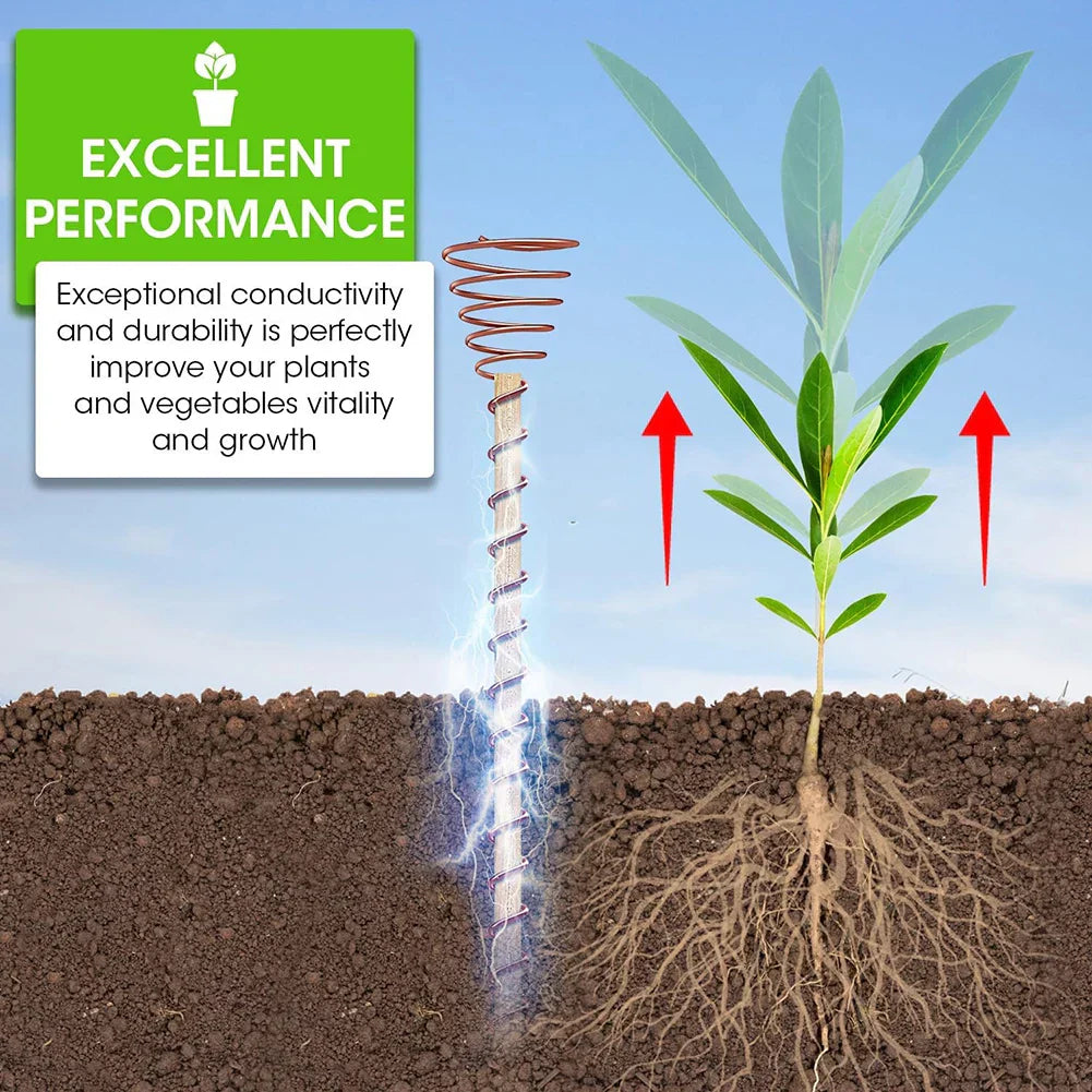 Natural Copper Plant Growth Sticks for Indoor Gardens