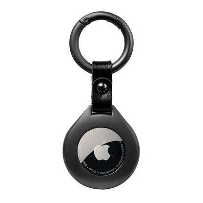 Premium Leather Airtag Phone Case with Metal Clip