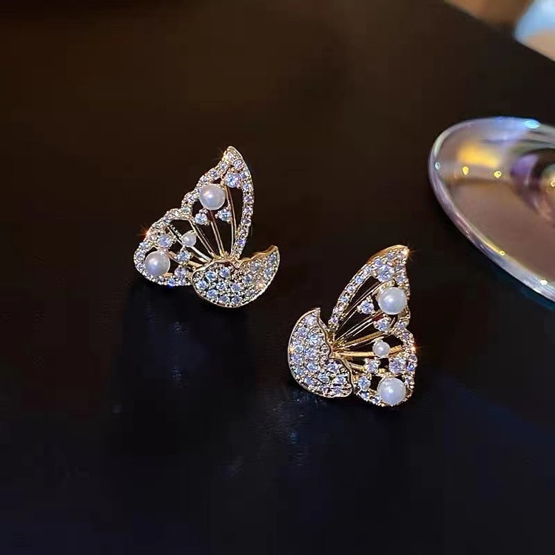 Sparkly Zircon Drop Dangle Earrings