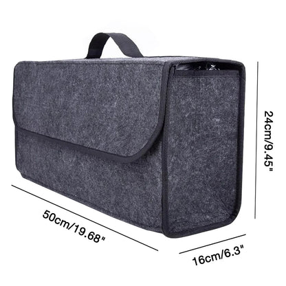 Practical Felt Storage Bag with Handle and Adhesive Strip - Fesara