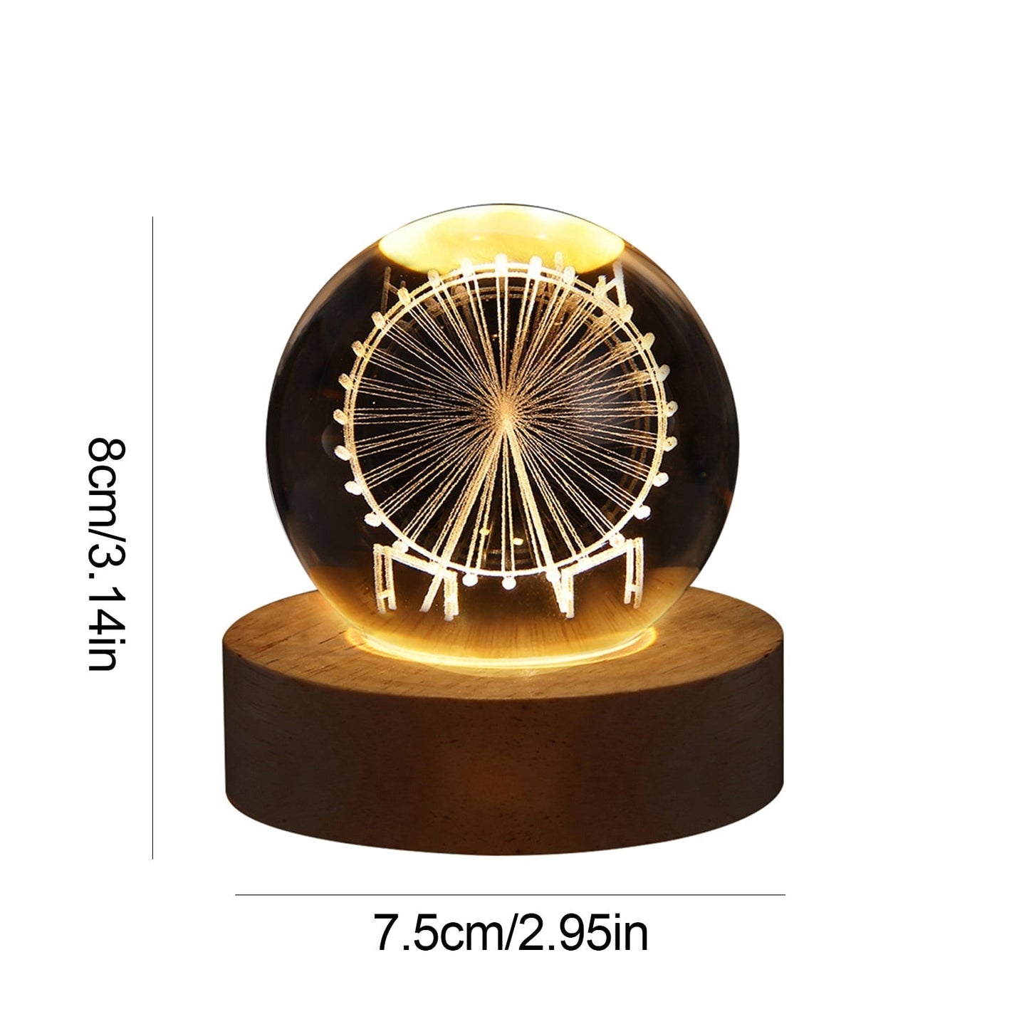 Sparkling Glass Orb Decorative Lamp