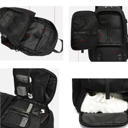TechTrek Pro Travel Backpack with Built-in USB Charger