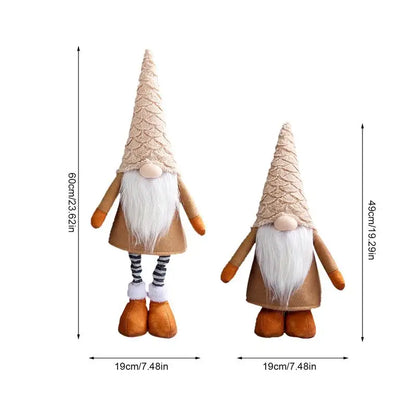 Fesara Cute Adjustable Christmas Gnome Figurines