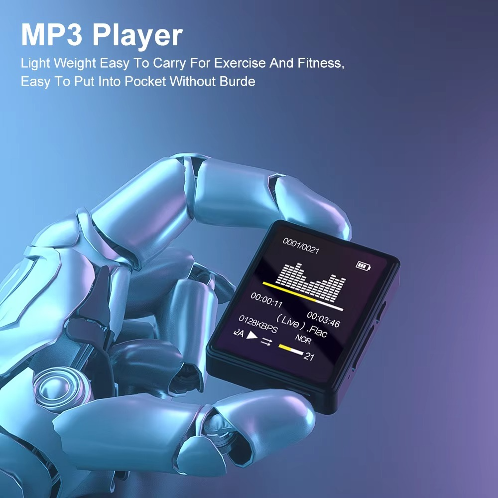 Compact Bluetooth Music Player with LED Display