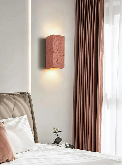Rustic Concrete Wall Light Fixture