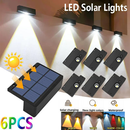 Outdoor Solar Powered LED Wall Lamp Waterproof - Fesara