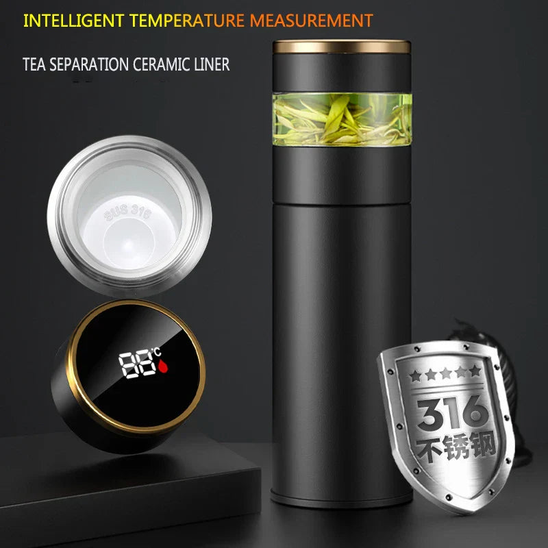 Insulated Thermal Bottle with LED Temp Display