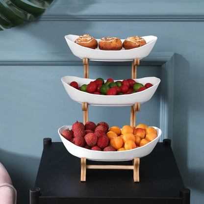Stackable 3 Tier Fresh Fruit Bowl