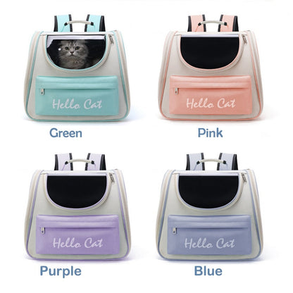 Ventilated Clear Cat Travel Carrier Bag