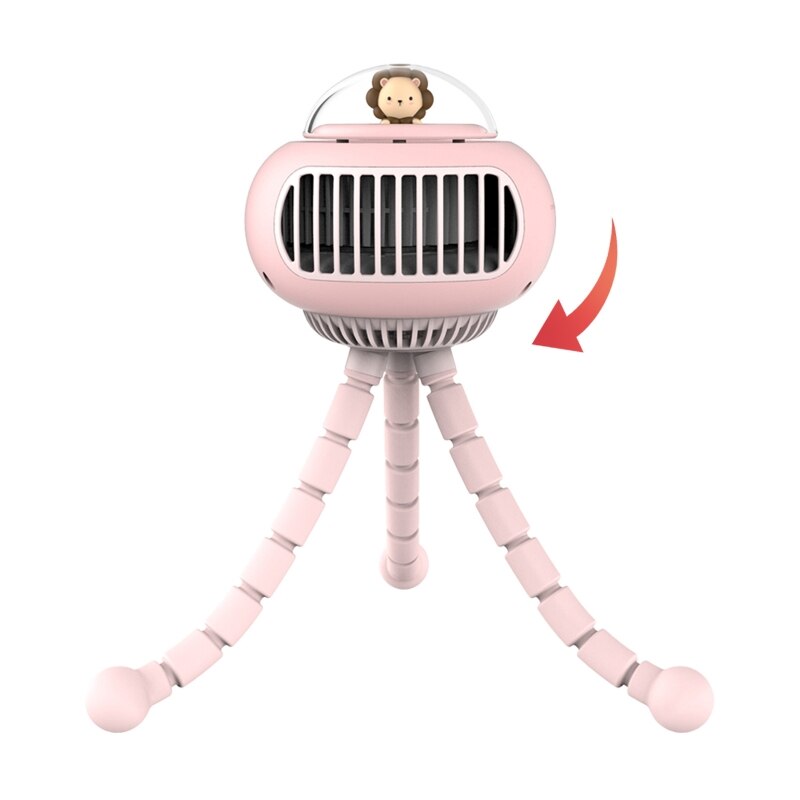 Compact Rechargeable Baby Stroller Fan