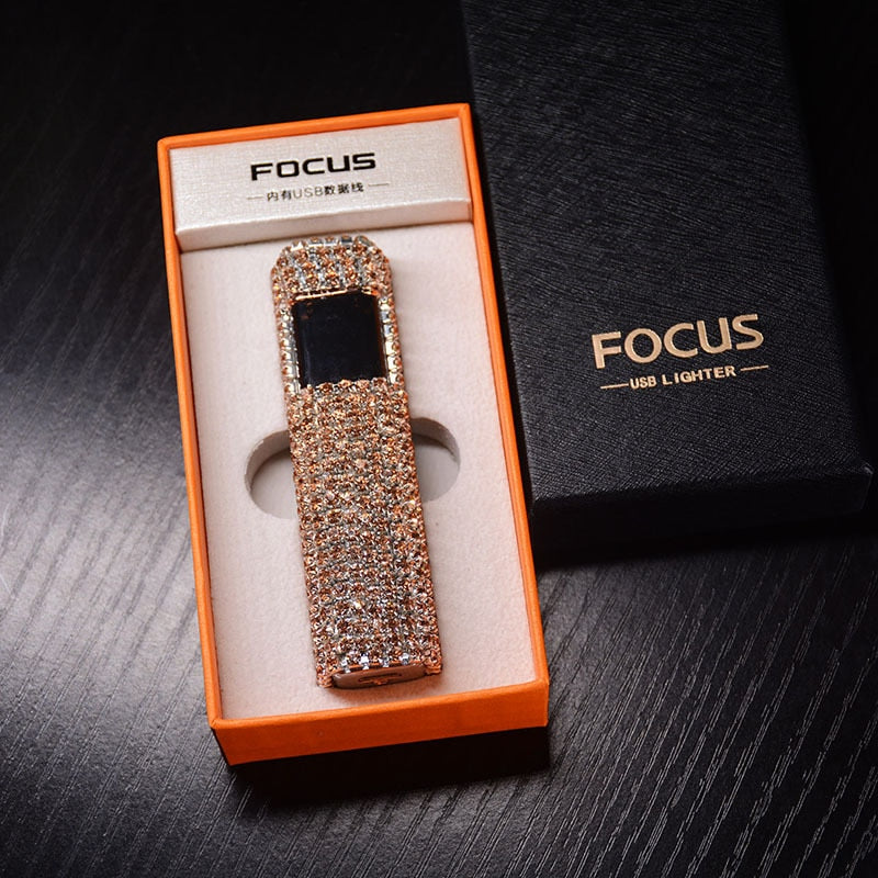 Fesara | Glitter Diamond Rechargeable Pocket Lighter