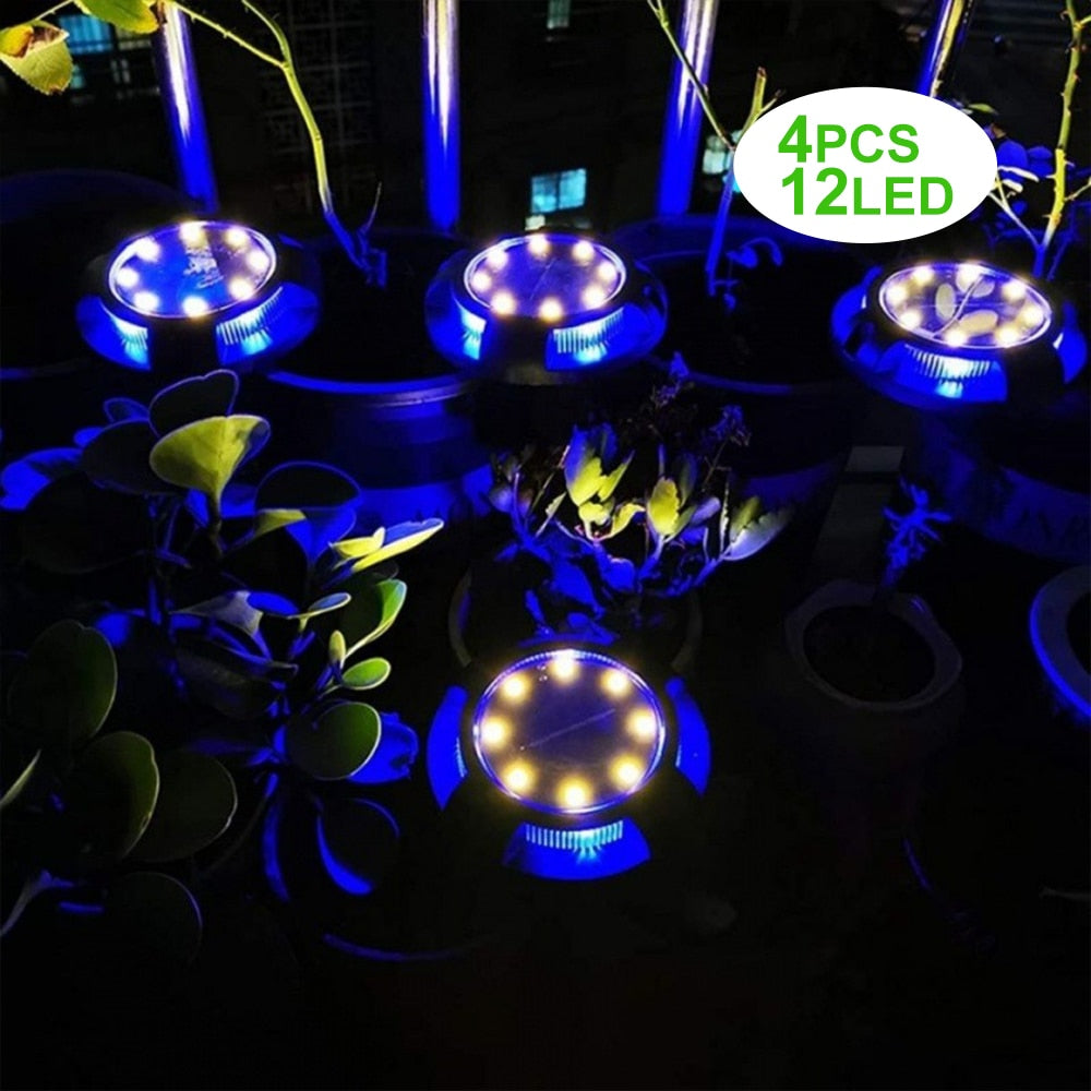 Colorful Outdoor Solar Powered Garden Lamp