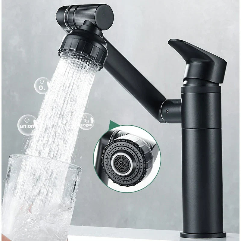 Stylish Bathroom Sink Faucet with Hot Cold Mixer