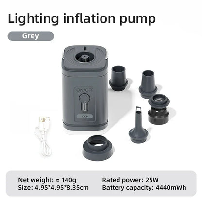 Compact Portable Electric Air Pump Inflate Deflate Kit