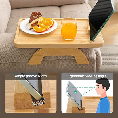 Fesara | Wooden Sofa Arm Table Tray