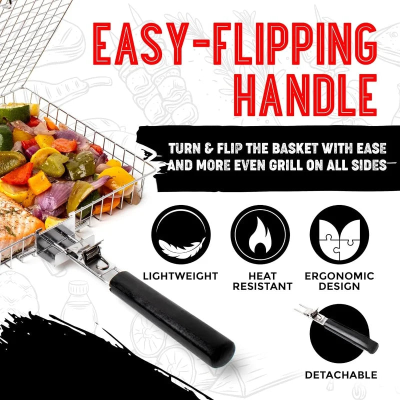 Outdoor BBQ Grill Mat with Handle