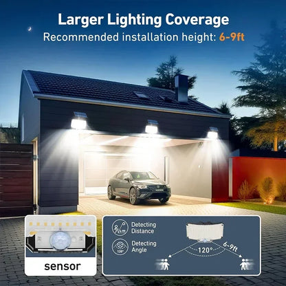 Wireless Solar Powered Motion Sensor Spotlight