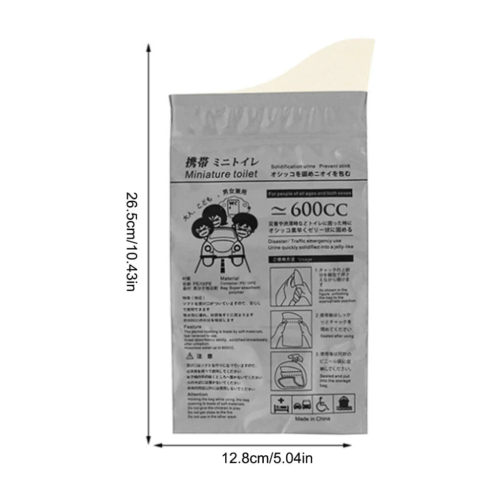 Emergency Portable Toilet Bags – Disposable Hygiene Kits