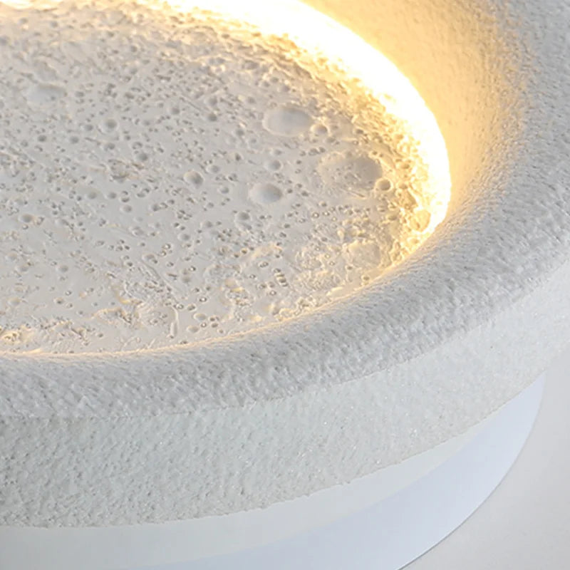 Natural Moon Shape LED Wall Light