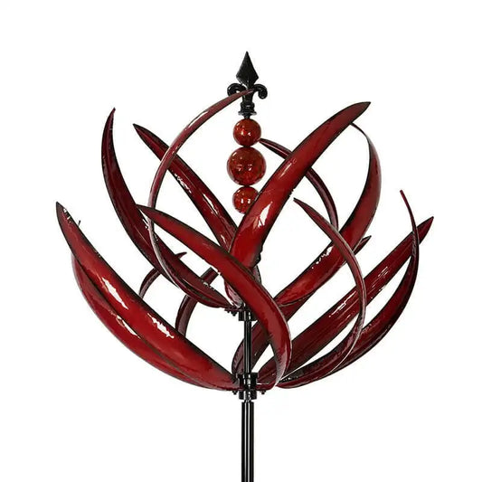 Colorful Outdoor Metal Wind Spinner Sculpture - Fesara
