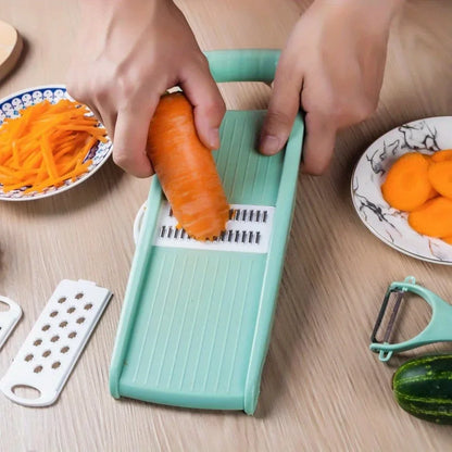 Easy 5-in-1 Manual Vegetable Chopper and Slicer