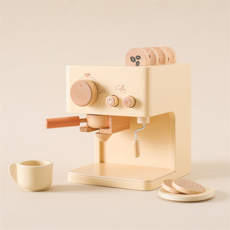 Fun Kids Wooden Coffee Maker Playset