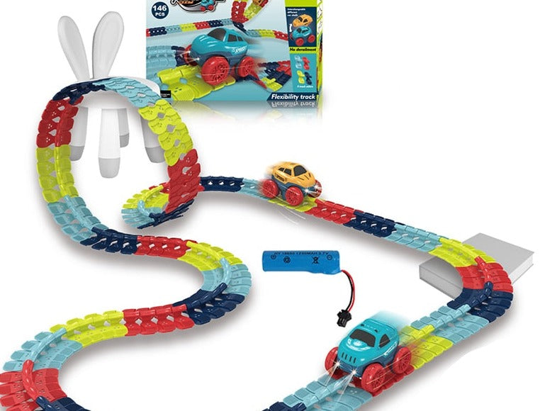 Fun Glow Racing Track Set for Children