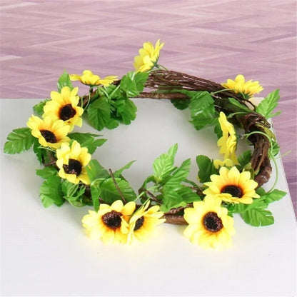 Beautiful Artificial Sunflower Garland 2.6m Long