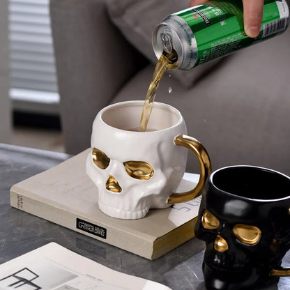 Haunted House Skull Coffee Mug