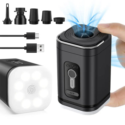 Portable Mini Air Compressor Pump with 5 Adapters