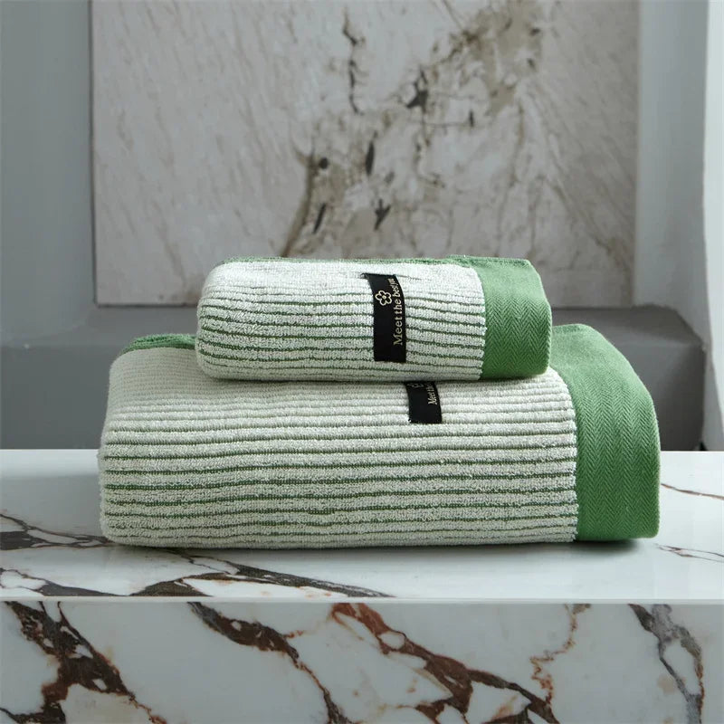 Plush Organic Cotton Bath Towel Set
