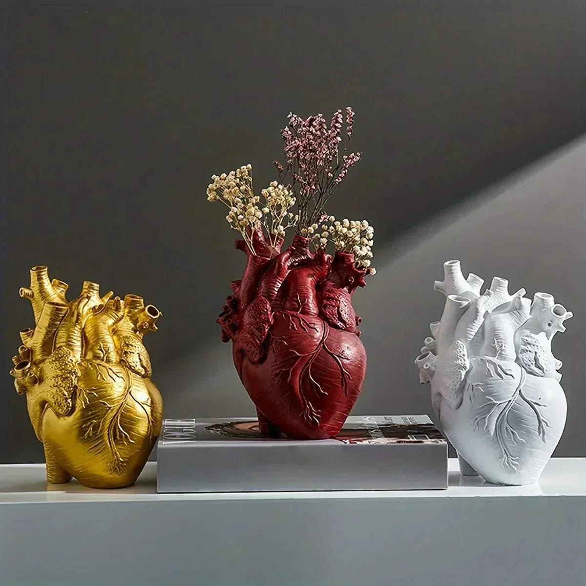 Romantic Heart Shaped Ceramic Vase