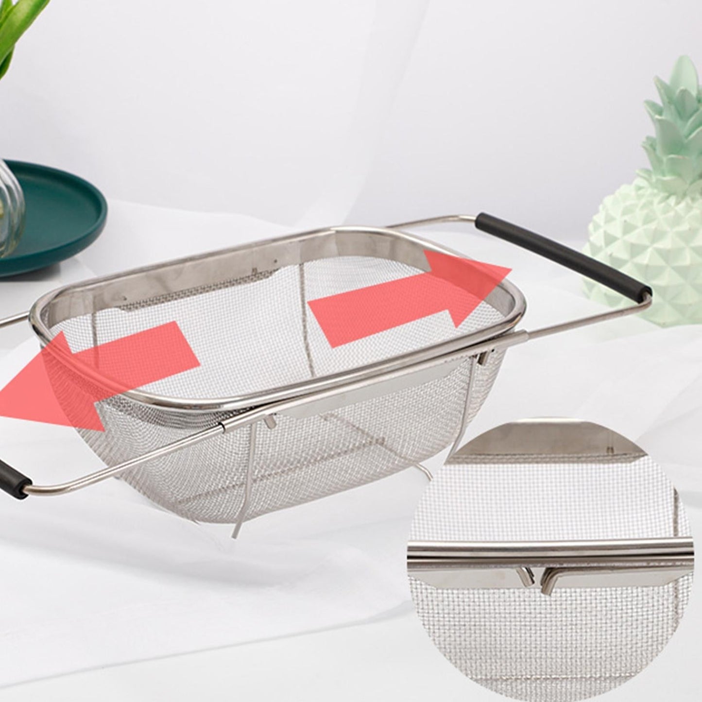 Space Saving Adjustable Dish Drying Rack