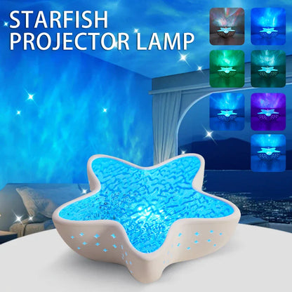 Colorful Ocean Wave Star Projector Table Lamp - Fesara