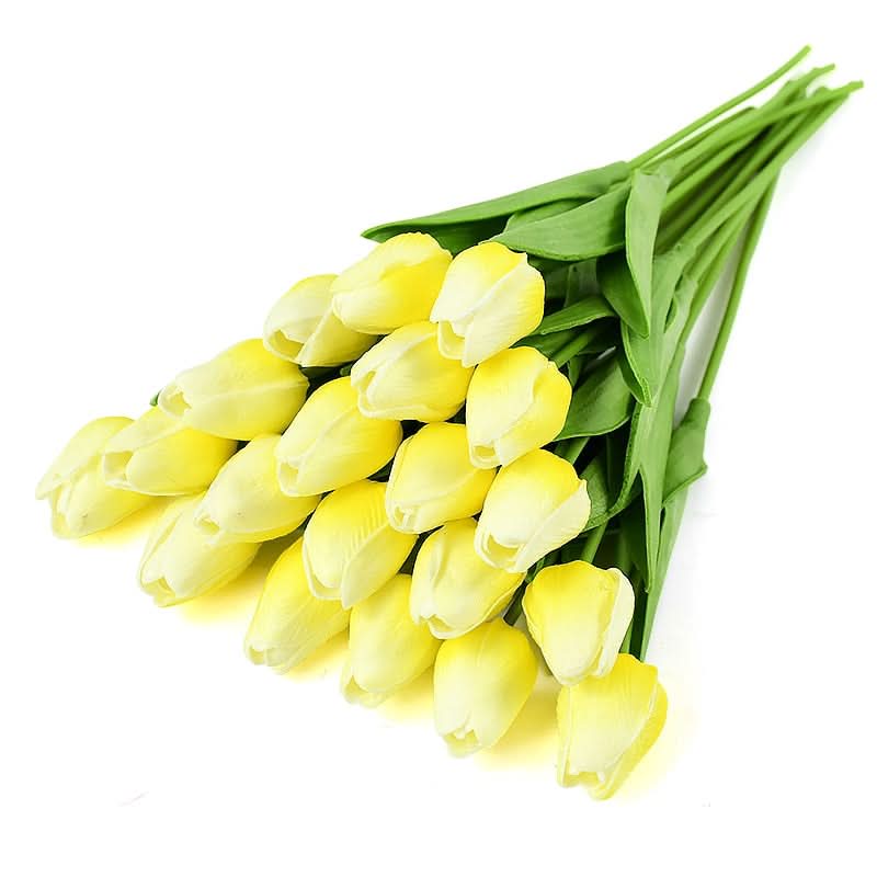 Beautiful Fake Tulip Arrangement with Realistic Petals