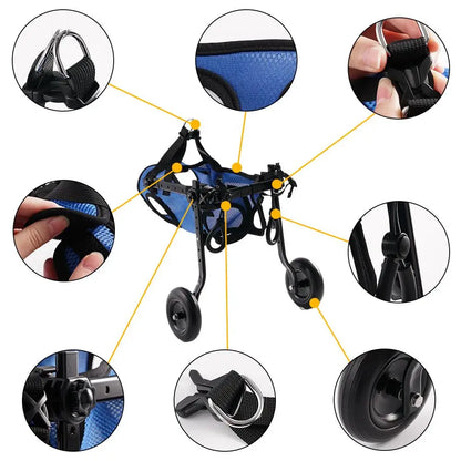 Portable Pet Wheelchair for Small Dogs Rehab Care