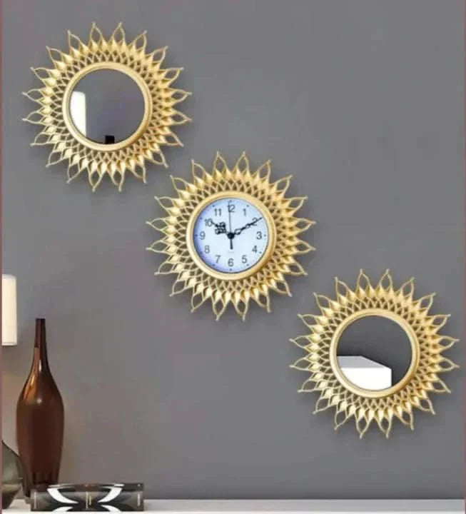 Elegant Watch and Decorative Mirror Set