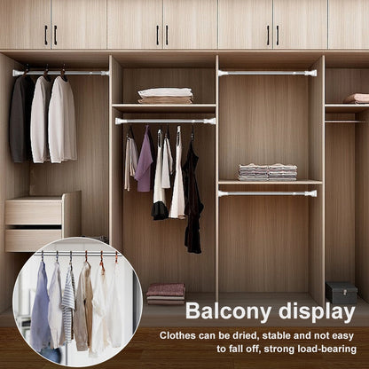 Compact Adjustable Extendable Closet Rod