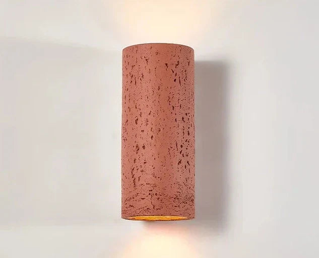 Rustic Concrete Effect Wall Lamp