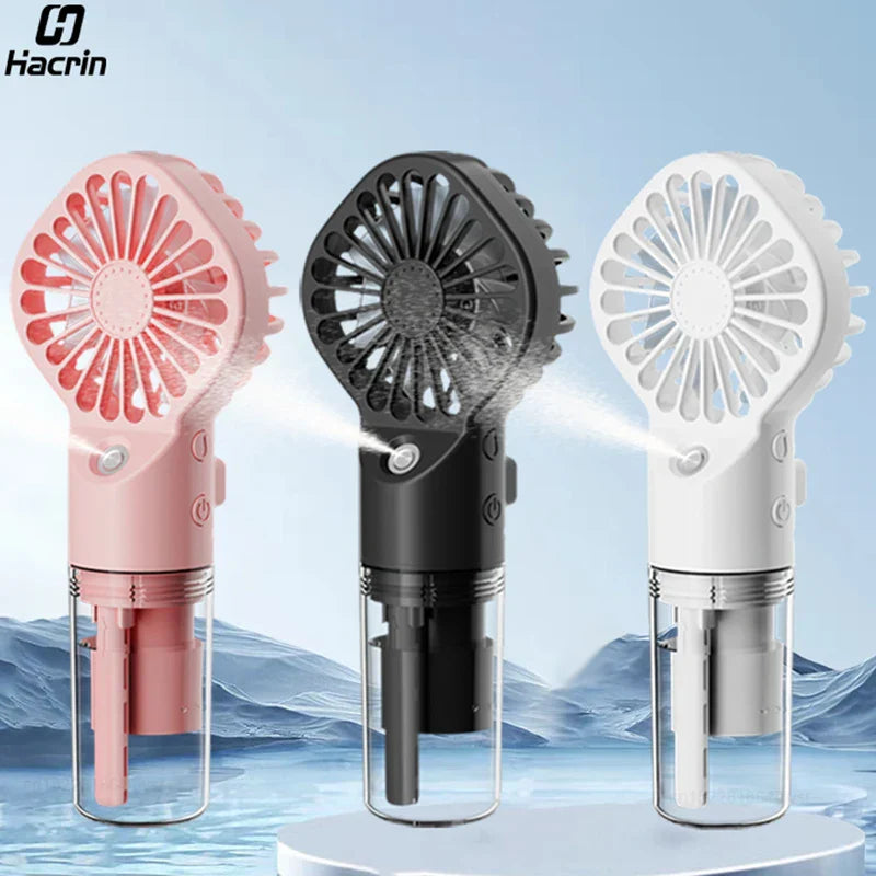 Compact Personal Misting Fan with USB Rechargeable Design