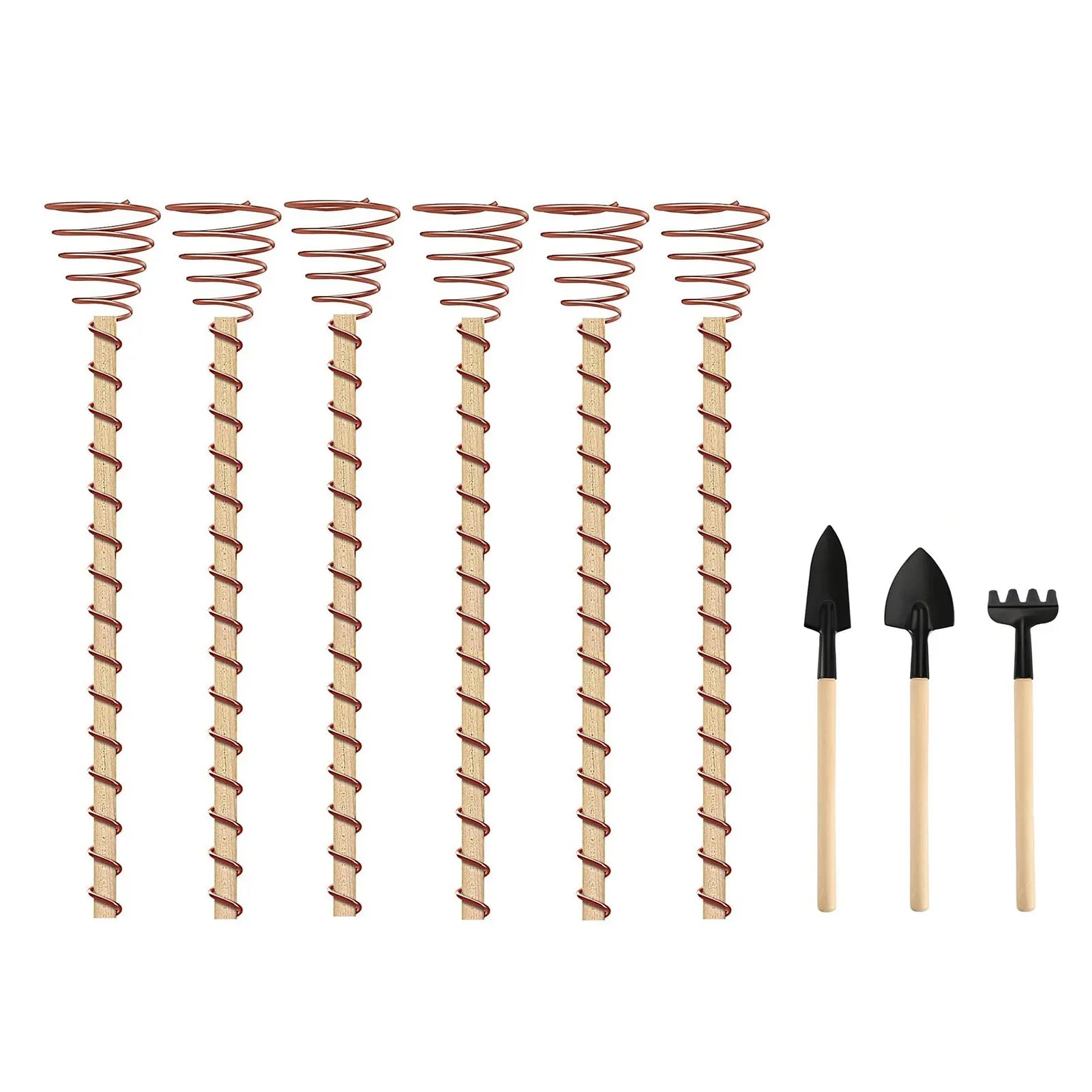 Natural Copper Plant Growth Sticks for Indoor Gardens - Fesara