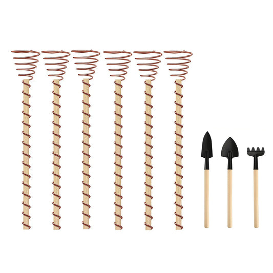 Natural Copper Plant Growth Sticks for Indoor Gardens - Fesara