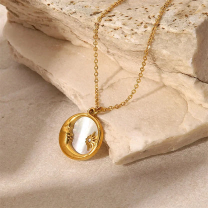 Delicate Zodiac Shell Pendant Necklace