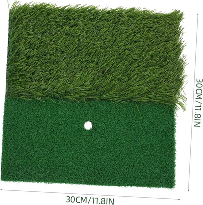 Compact Golf Practice Mat with Tee for Home Use