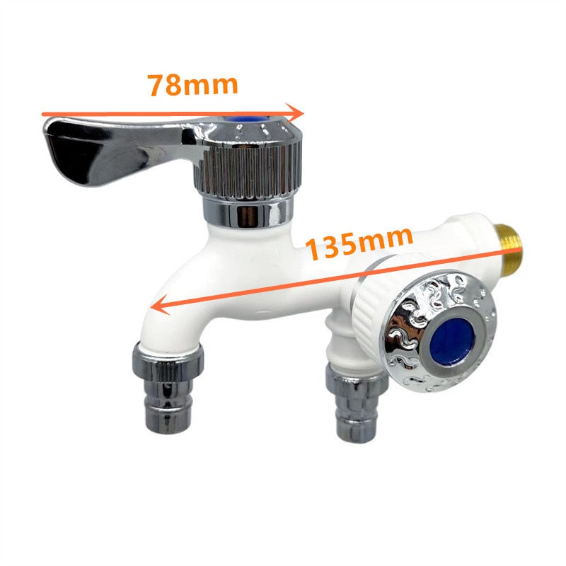 Dual Outlet Adjustable Faucet Adapter