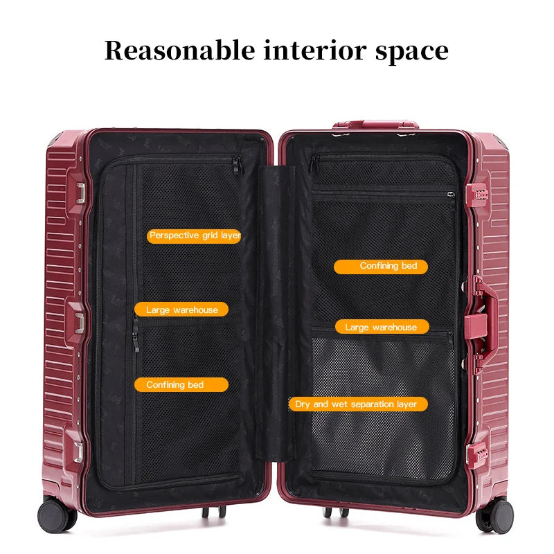 Sturdy Large Handle Travel Suitcase – Lisbon