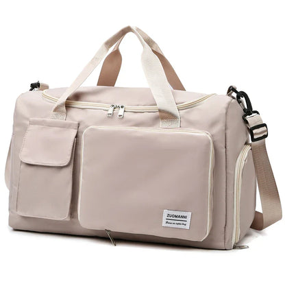 Spacious 35L Travel Duffel Bag with Shoe Pocket