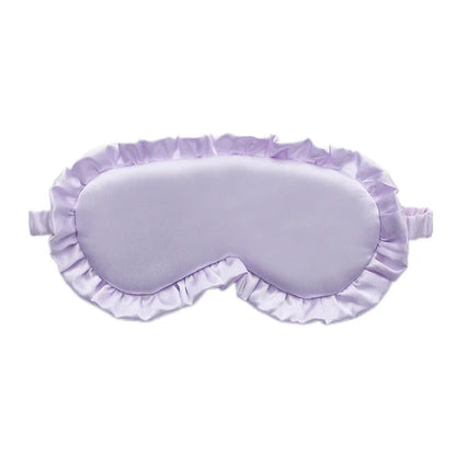 Silky Eye Mask - Soft Ruffle Sleep Mask for Women
